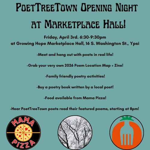 PoetTreeTown Opening Night at Marketplace Hall