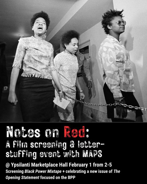 Notes on Red: a film screening & letter-stuffing event with MAPS